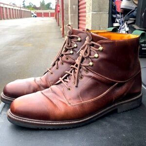 Cole Haan 6292 Mens Dark Brown Leather Leather Ankle Chukka Boots Size 13M